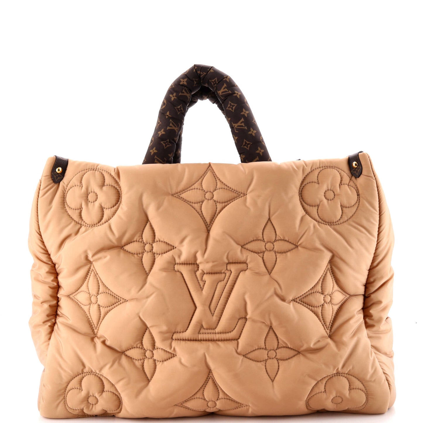 ルイ・マラソン ピロー・オンザゴー トートバッグ モノグラム キルティング エコニルナイロン GM