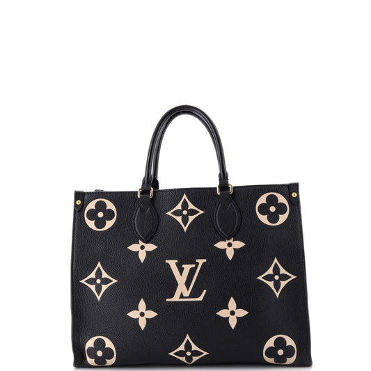 ルイ・戦略オンザゴー トート バイカラー モノグラム アンプラント ジャイアントMM