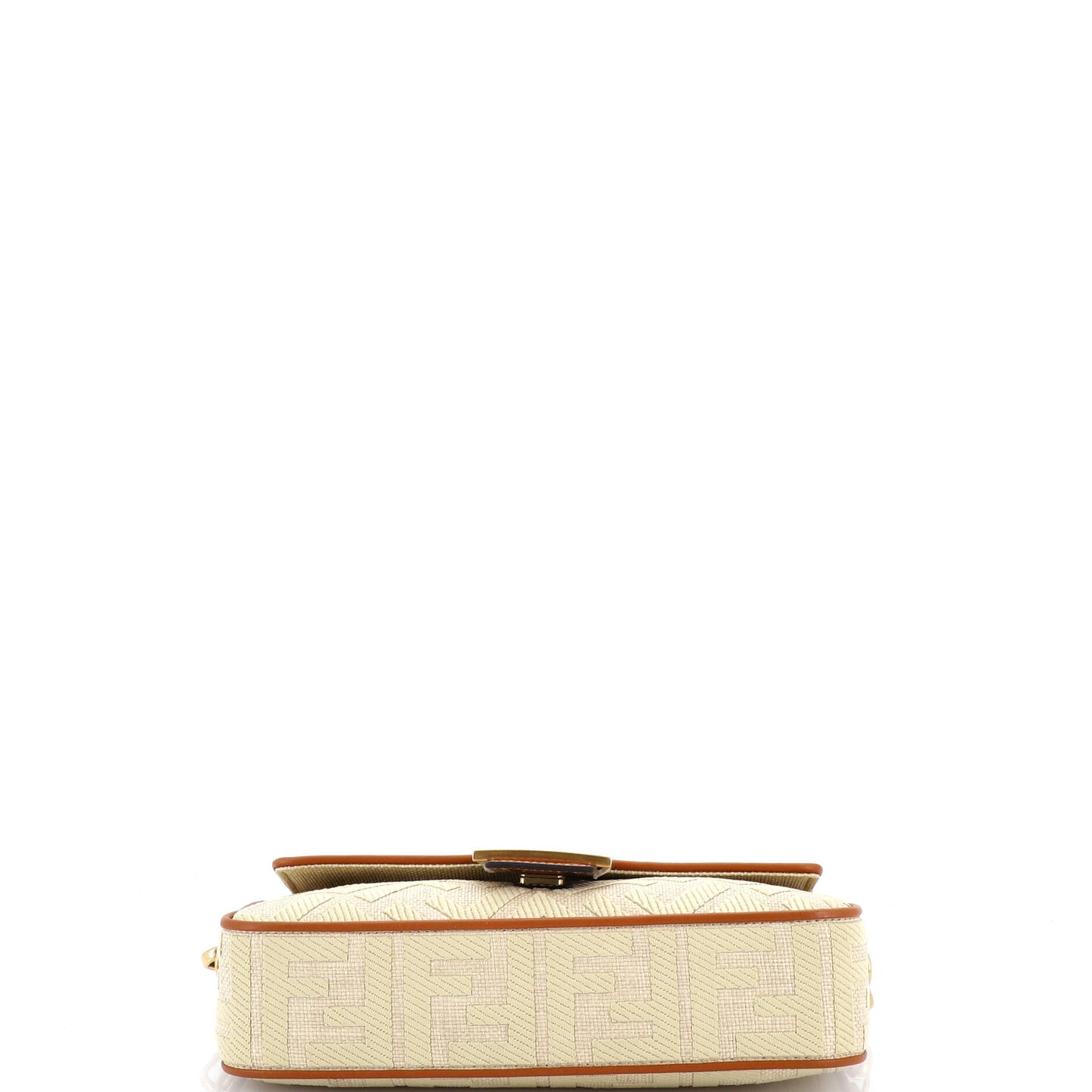 フェンディ バゲット NM バッグッカズ刺繍 ラフィア ミディアム