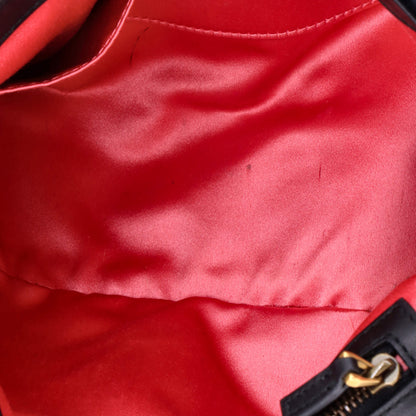 グッチ GGマーモント フラップバッグ エンブロイダリー マトラッセ ベルベット ミディアム