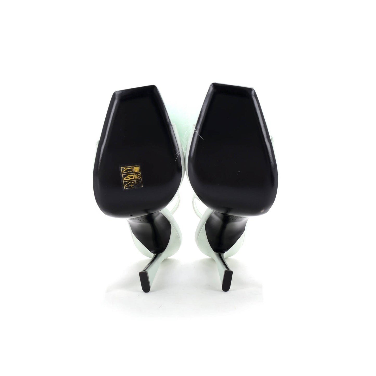 サンローラン ウィメンズ パラディ スリングバック サンダル サテン フェザー