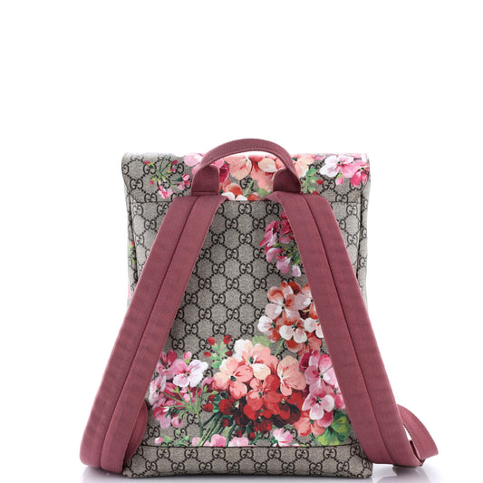 グッチ バックル バックパック ブルームズ プリント GGコーティングキャンバス ミディアム