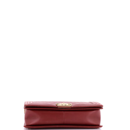 シャネル ボーイ フラップバッグ キルティング ラムスキン ニューミディアム