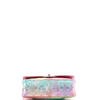 シャネル レインボー リイシュー 2.55 フラップバッグ キルティング マルチカラー メタリックゴートスキン 225