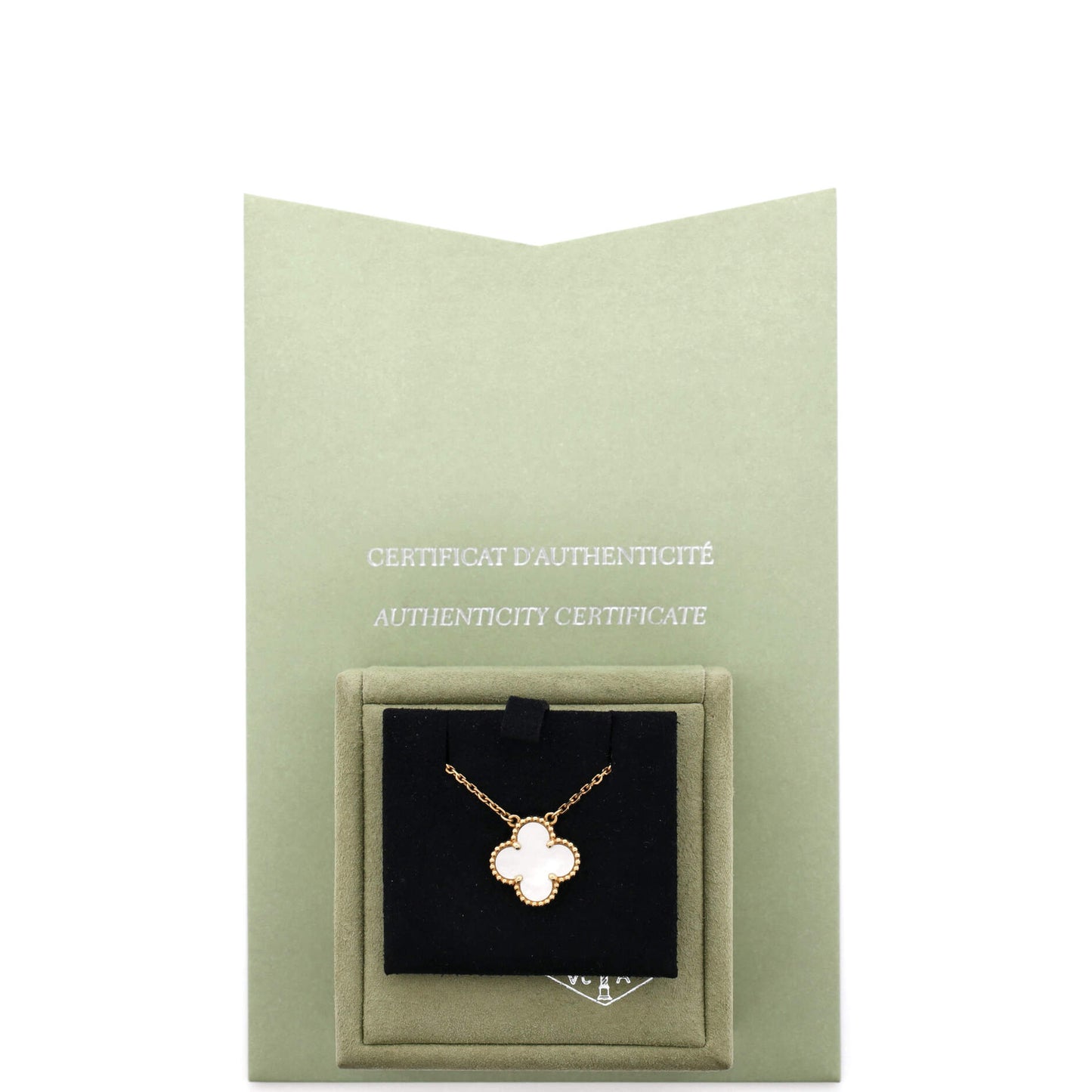 ヴァン クリーフ＆アーペル ヴィンテージ アルハンブラ ペンダントネックレス 18Kイエローゴールド＆マザーオブパール