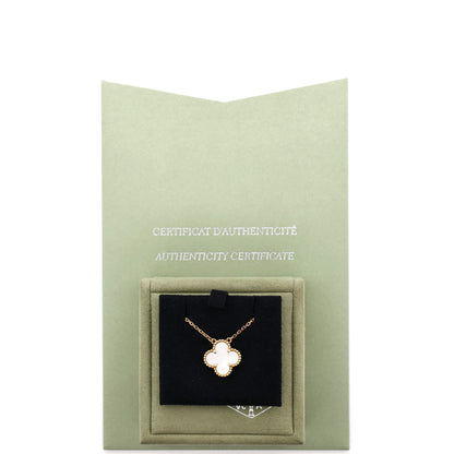ヴァン クリーフ＆アーペル ヴィンテージ アルハンブラ ペンダントネックレス 18Kイエローゴールド＆マザーオブパール