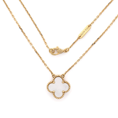 ヴァン クリーフ＆アーペル ヴィンテージ アルハンブラ ペンダントネックレス 18Kイエローゴールド＆マザーオブパール