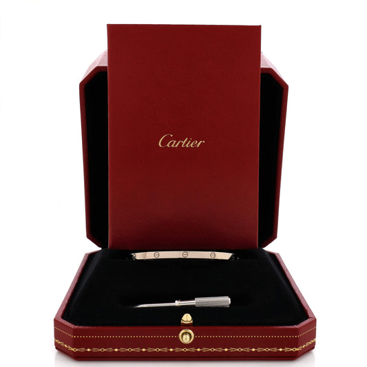 カルティエ ラブ ブレスレット 18Kホワイトゴールド スモール