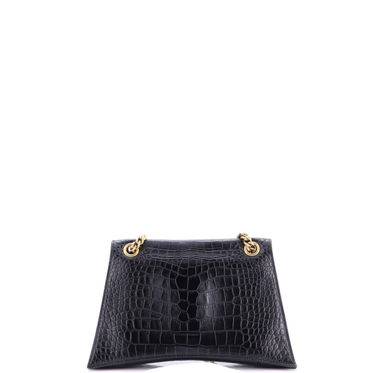 バレンシアガ クラッシュチェーン フラップバッグ レザー ミディアム