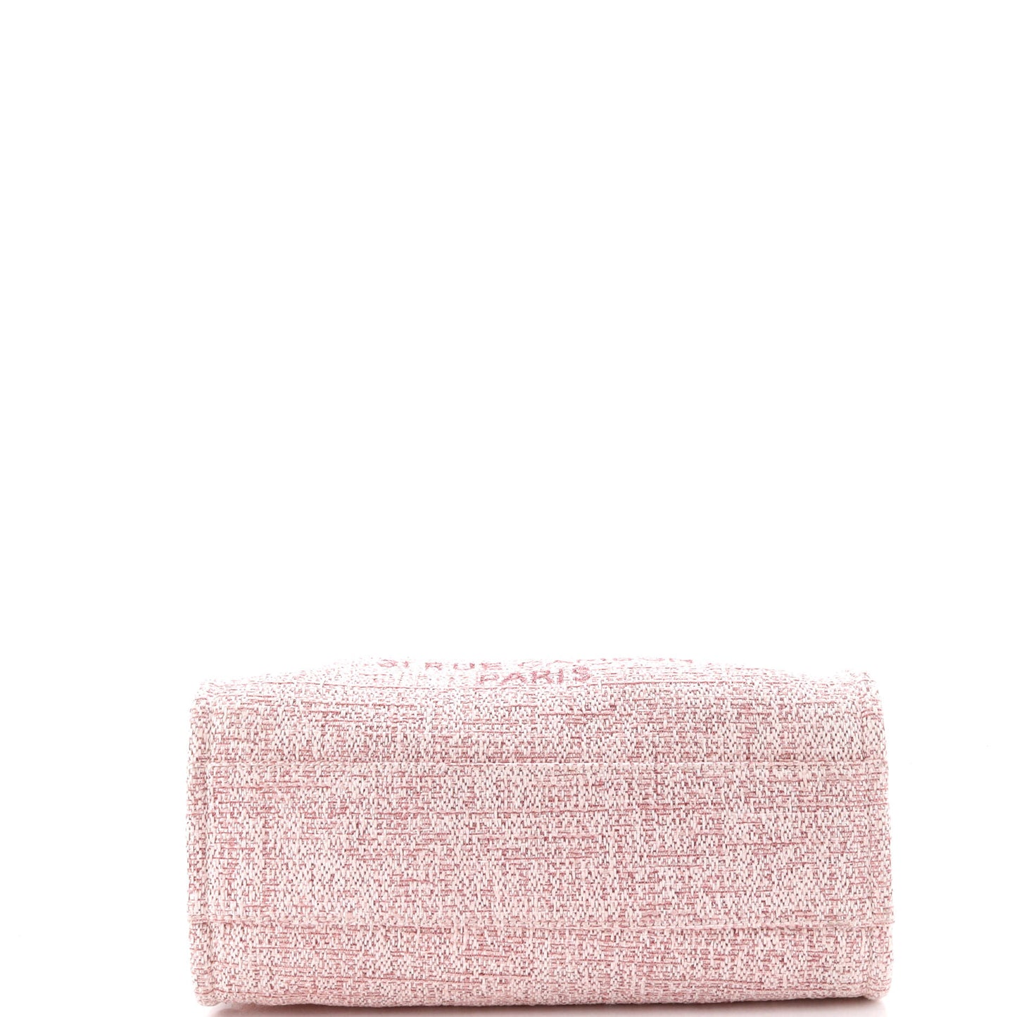 シャネル ドーヴィル トートバッグ ラフィア グリッターディテール スモール