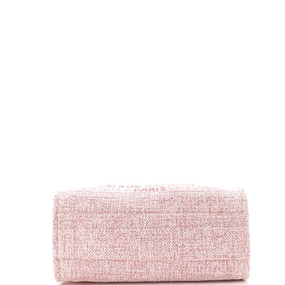 シャネル ドーヴィル トートバッグ ラフィア グリッターディテール スモール