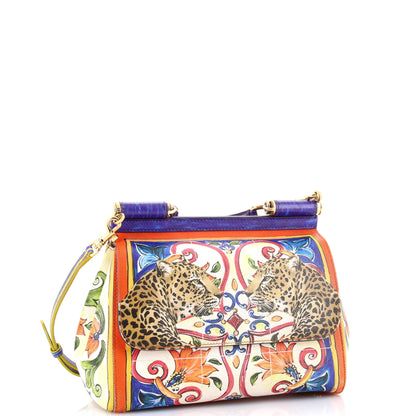 ドルチェ＆ガッバーナ ミス シシリー バッグ プリントレザー ミディアム