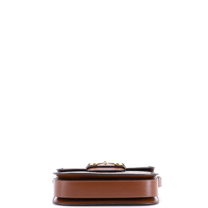 グッチ ホースビット 1955 ショルダーバッグ GGコーティングキャンバス レザー スモール