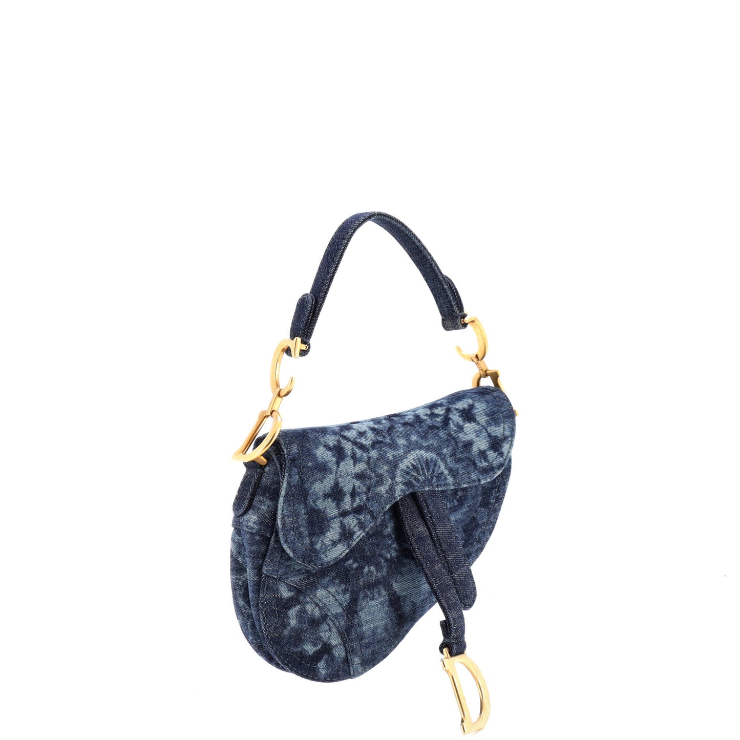 クリスチャン・ディオール サドルハンドバッグ タイダイプリント デニム ミニ