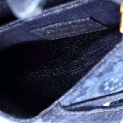 クリスチャン・ディオール サドルハンドバッグ タイダイプリント デニム ミニ