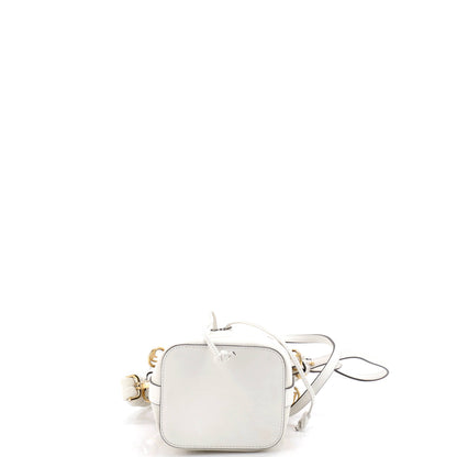 フェンディウーブンハンドルモントレゾールバケットバッグズッカ刺繍キャンバスミニ