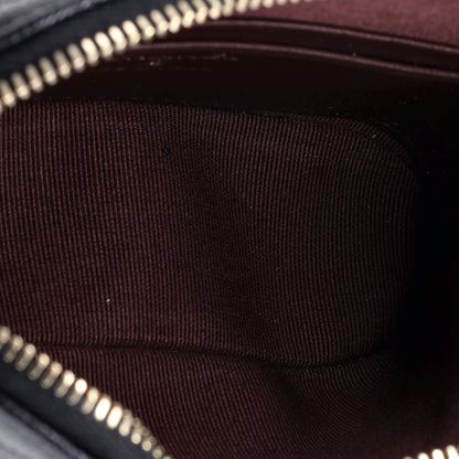 シャネル CC ドーム ジップ クラッチ チェーン付き キルティング キャビア ミニ