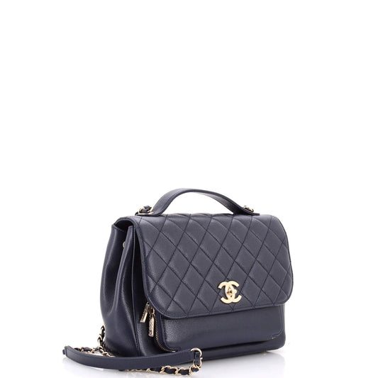 シャネル ビジネス アフィニティ フラップバッグ キルティング キャビア ラージ