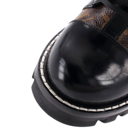 ルイ・ヴィトン レディース スタートレイル アンクルブーツ モノグラムキャンバス パテントレザー