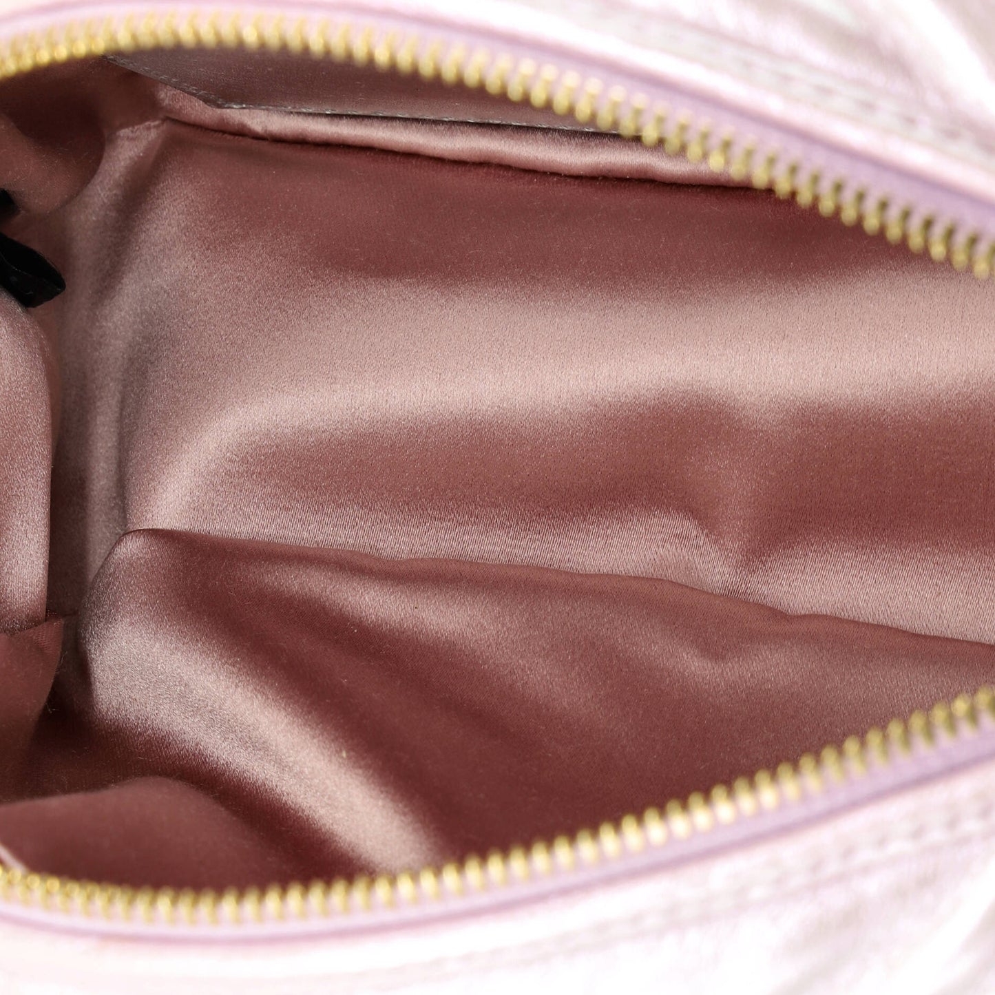 グッチ GGマーモント ショルダーバッグ シェブロン イリデッセント レザー スモール