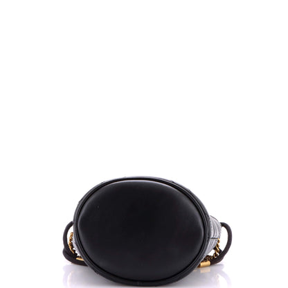 グッチ GGマーモント バケットバッグ マトラッセレザー ミニ