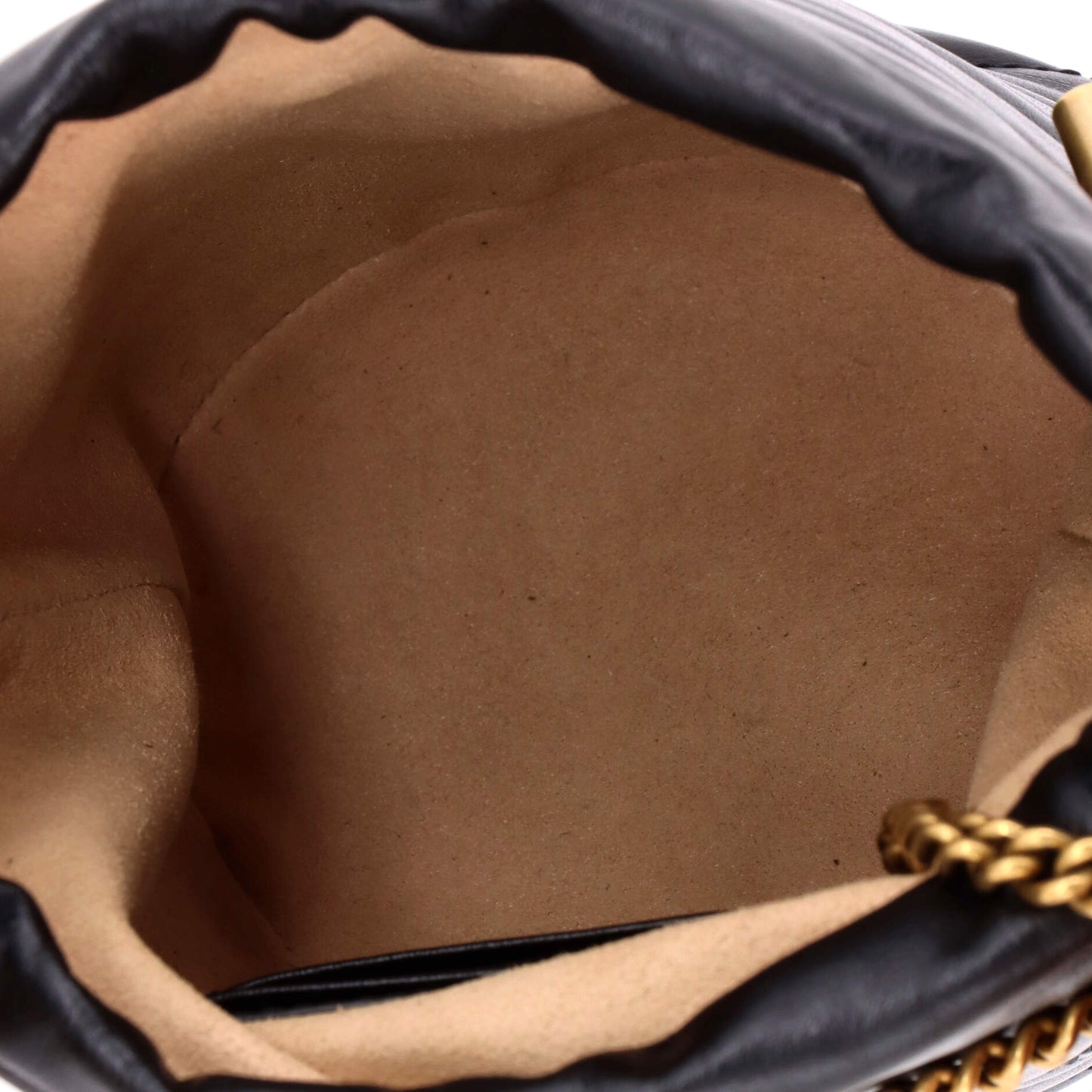 グッチ GGマーモント バケットバッグ マトラッセレザー ミニ