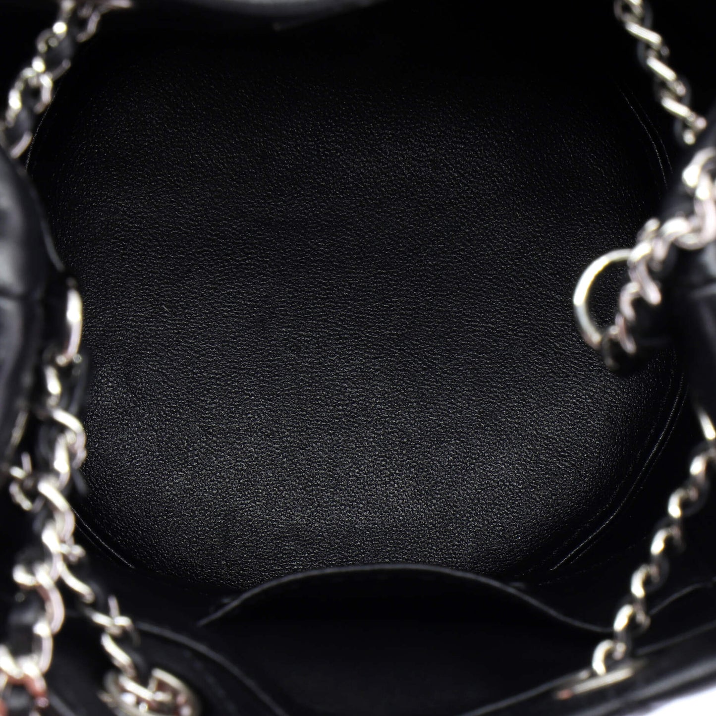 シャネル レインボー CC ドローストリング バケットバッグ キルティング ラムスキン ミニ