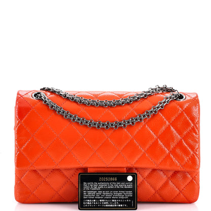 シャネル リイシュー 2.55 フラップバッグ キルティング パテント キャビア 226