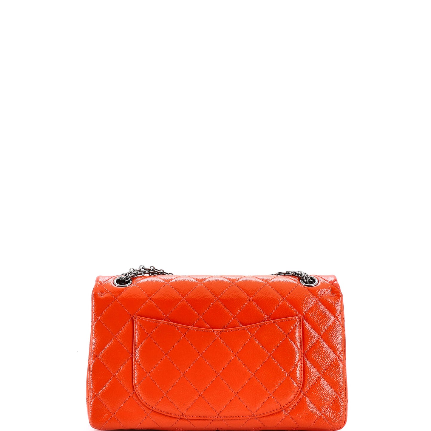 シャネル リイシュー 2.55 フラップバッグ キルティング パテント キャビア 226