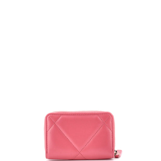 シャネル 19 ジップ コインパース キルティングレザー