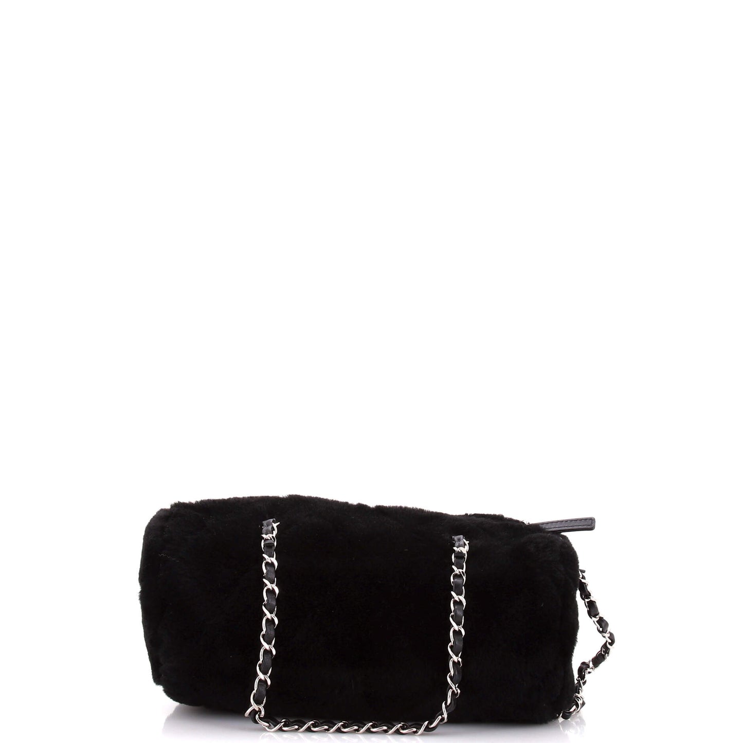 シャネル バレルバッグ キルティングファースモール