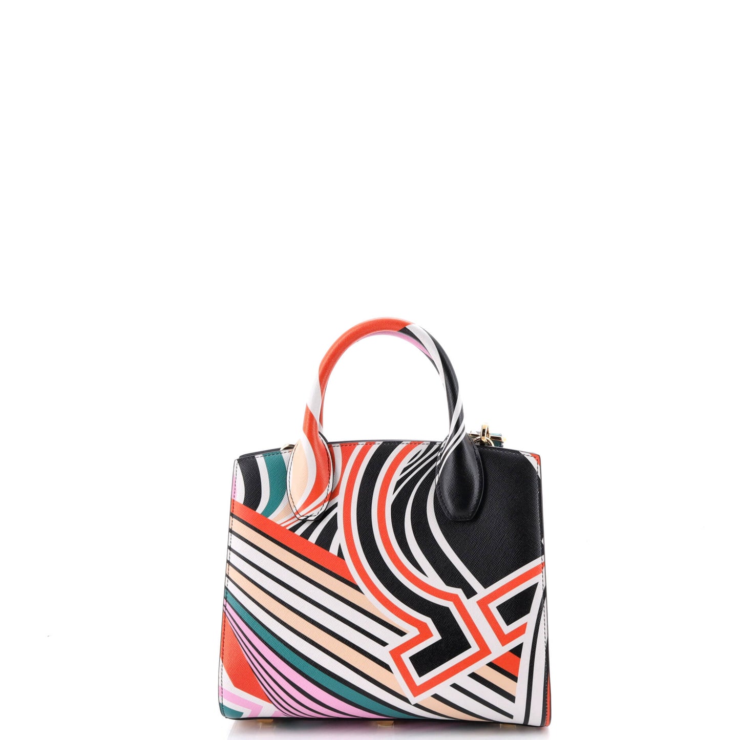 Salvatore Ferragamo Studio トップハンドル Box Bag Printed Leather Small