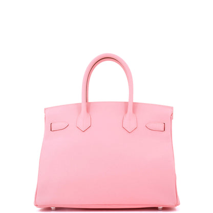 エルメス バーキン ハンドバッグ ピンク エプソン パラジウム金具 30