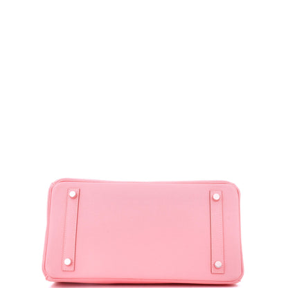 エルメス バーキン ハンドバッグ ピンク エプソン パラジウム金具 30