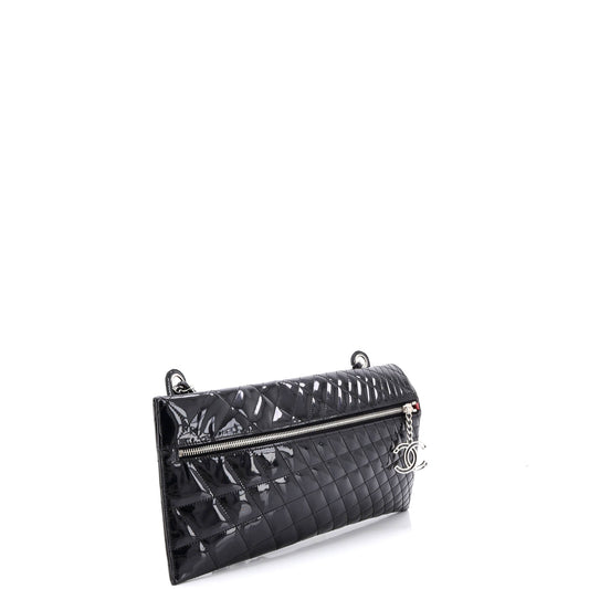 シャネル カレイドスコープ チェーンショルダーバッグ キルティング パテント ラージ