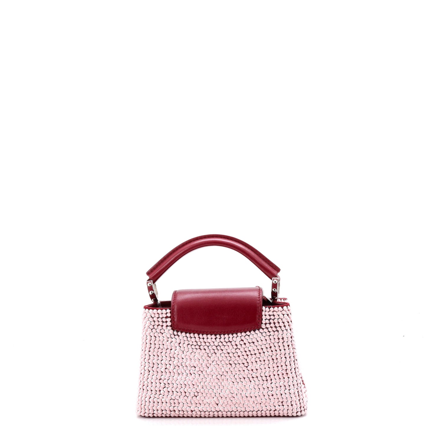 ルイ・モノグラム カプシーヌバッグ スパンコール装飾レザー ミニ