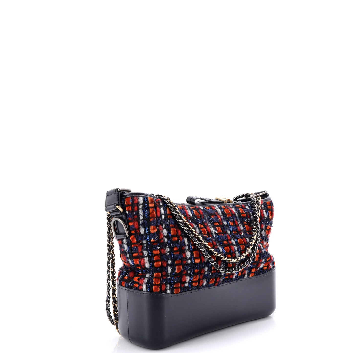 シャネル ガブリエル ホーボー キルティングツイード＆カーフスキン ミディアム