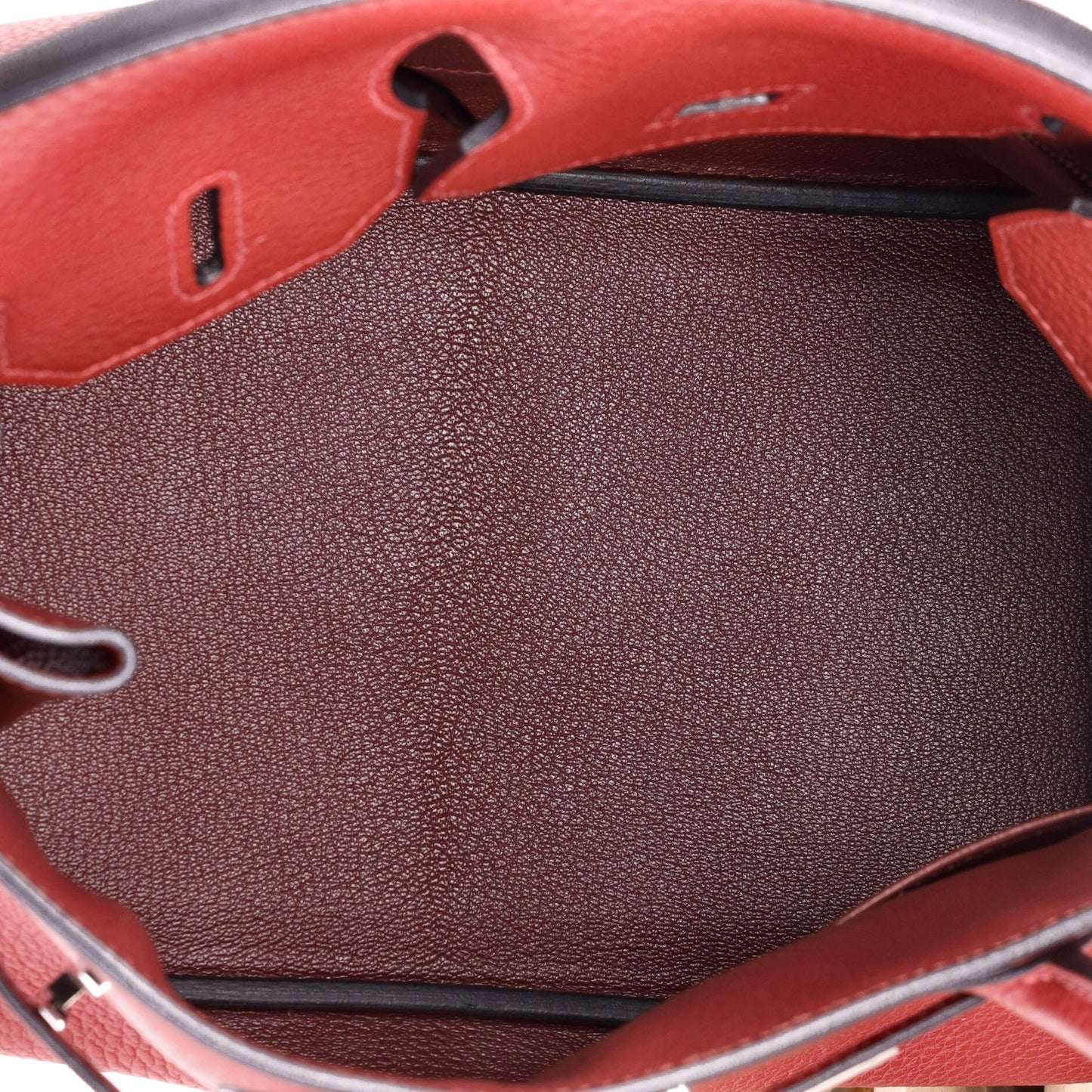 エルメス バーキン ハンドバッグ レッド トゴ パラジウム金具 30