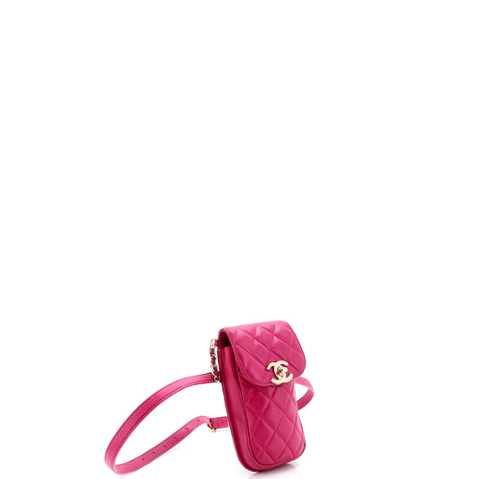 シャネル ベルト ユー キャン フォン ウエストバッグ キルティング ラムスキン