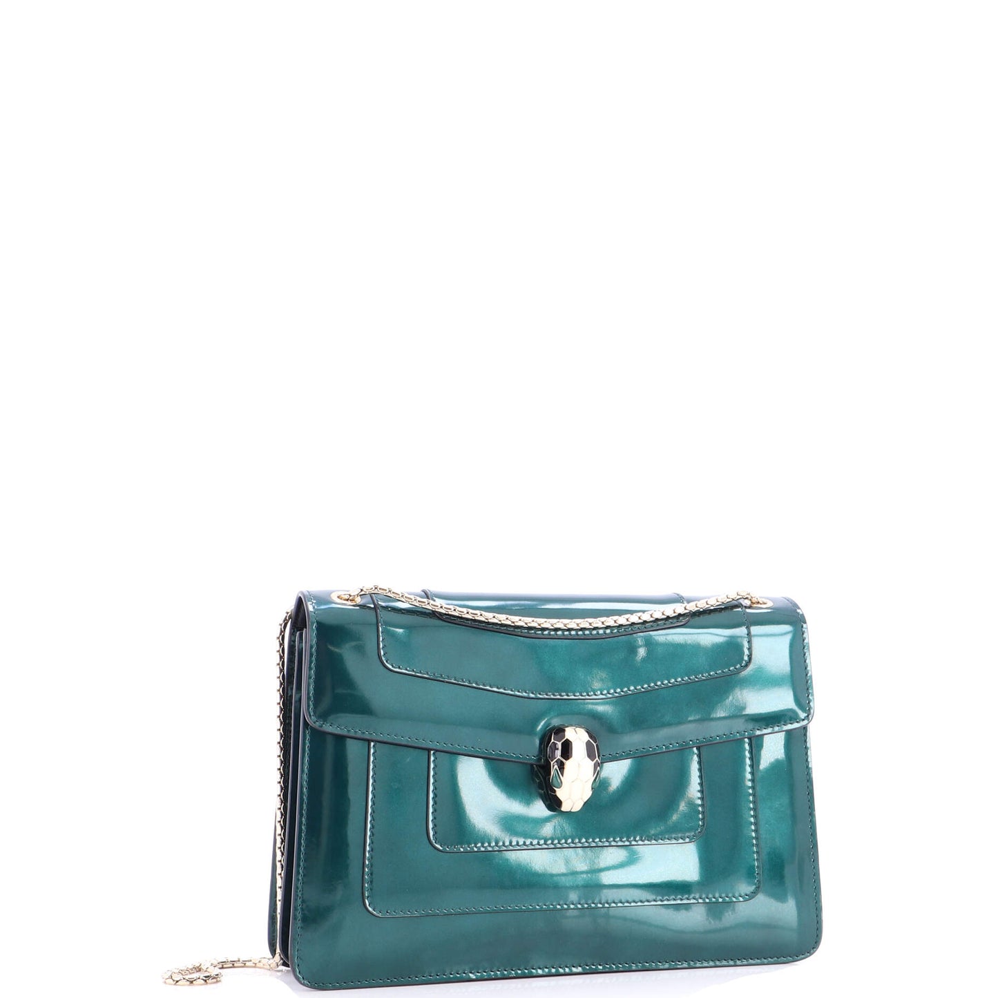 ブルガリ セルペンティ フォーエバーショルダーバッグ パテント ミディアム