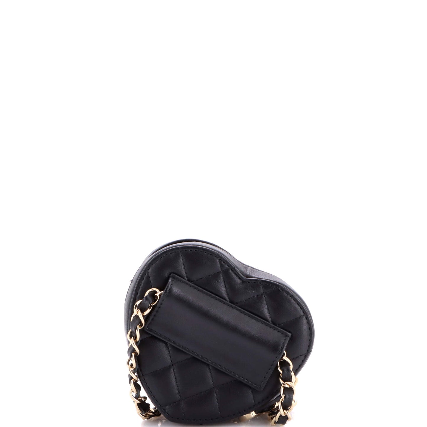 シャネル CC イン ラブ ハート ベルトバッグ キルティング ラムスキン