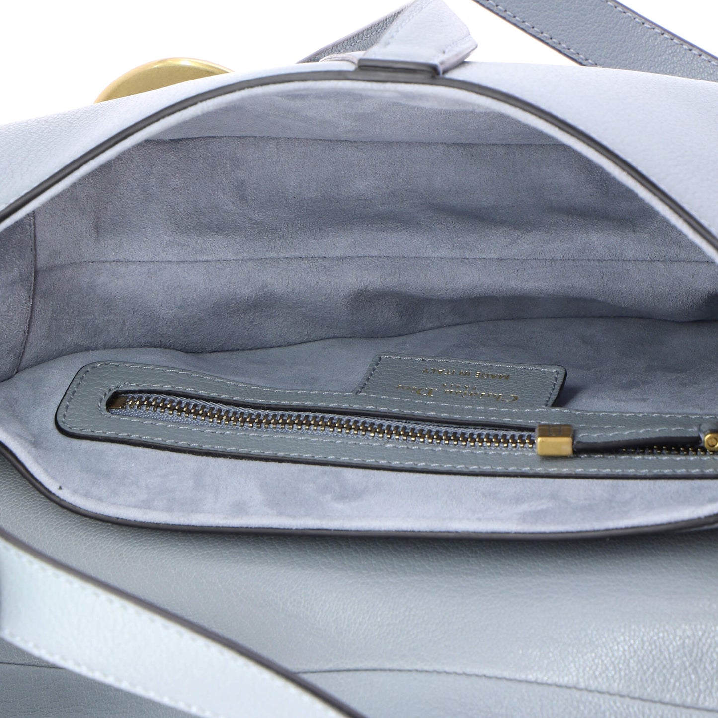 クリスチャン・ディオール サドルハンドバッグ レザー ミディアム