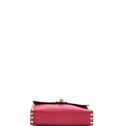 ヴァレンティノ ガラヴァーニ ロックスタッズ フリップロック フラップバッグ レザー スモール