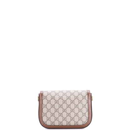 グッチ ホースビット 1955 ショルダーバッグ GGコーティングキャンバス レザーミニ