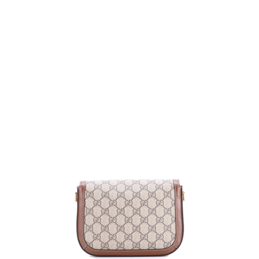 グッチ ホースビット 1955 ショルダーバッグ GGコーティングキャンバス レザーミニ