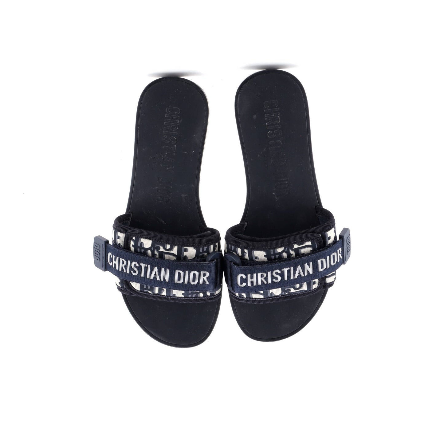 クリスチャン・ディオール ウィメンズ ディオ(r)エボリューション スライドサンダル オブリークファブリック
