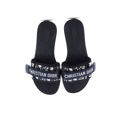 クリスチャン・ディオール ウィメンズ ディオ(r)エボリューション スライドサンダル オブリークファブリック