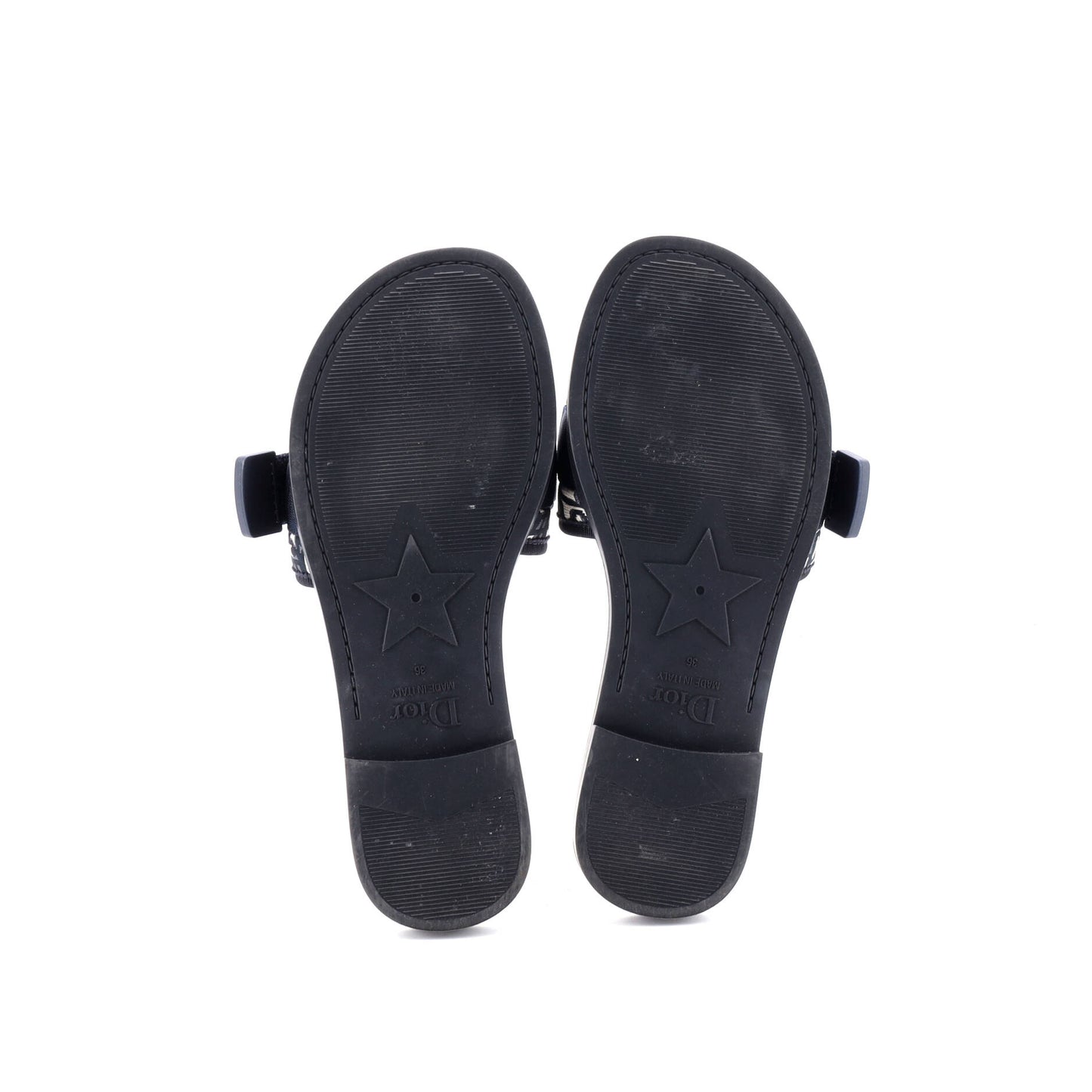 クリスチャン・ディオール ウィメンズ ディオ(r)エボリューション スライドサンダル オブリークファブリック