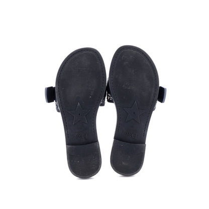 クリスチャン・ディオール ウィメンズ ディオ(r)エボリューション スライドサンダル オブリークファブリック