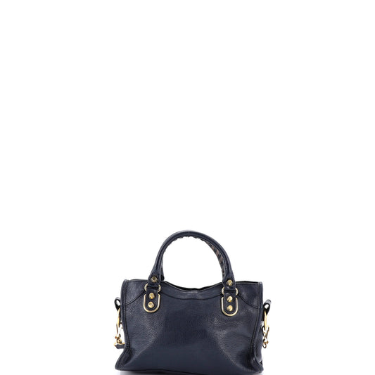 バレンシアガ シティクラシック メタリックエッジバッグ レザー ミニ